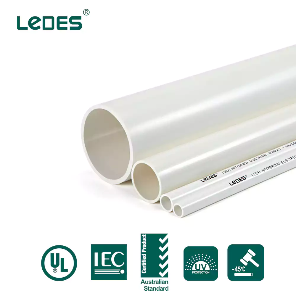 Comms conduit white with iec asnzs certified