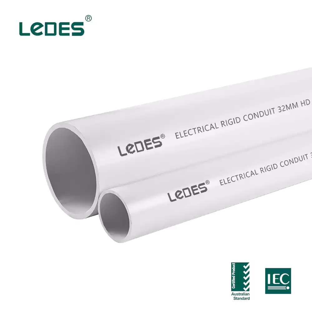 Ledes communications conduit white md asnzs certified