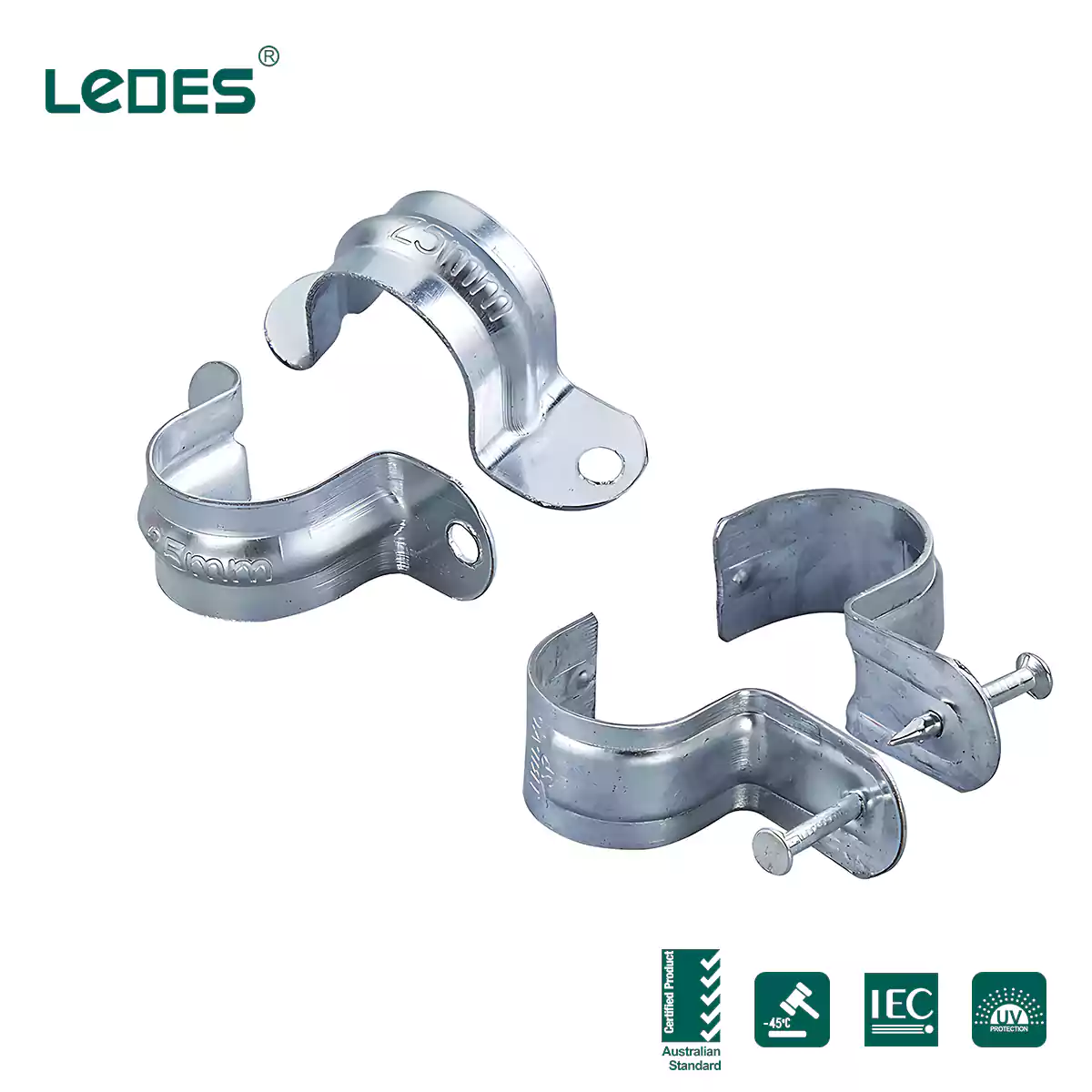 Metal conduit clamp for electrical iec asnzs certified