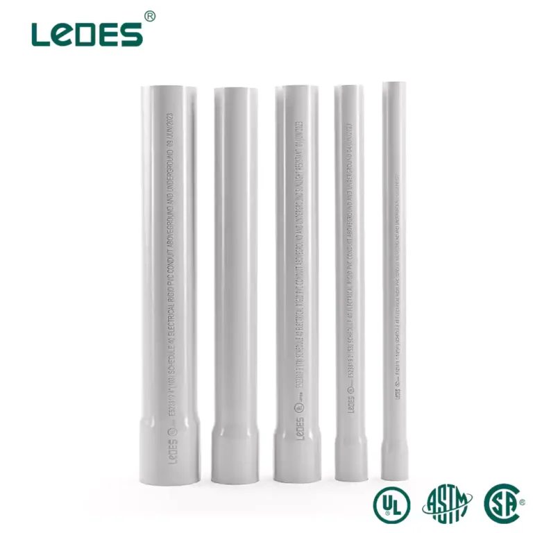 Sch 40 conduit for solar power ul iec listed ledes