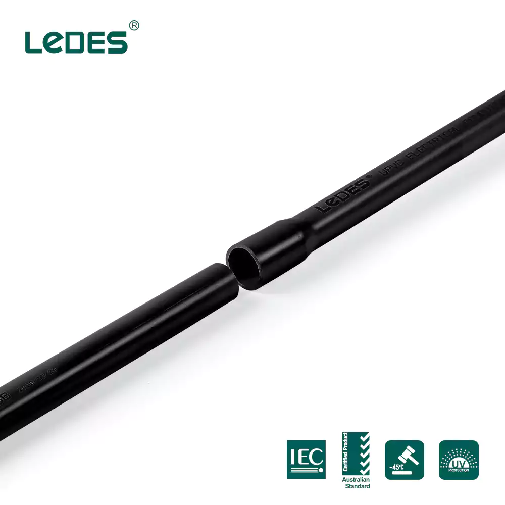Solar panel conduit black heavy duty iec asnzs ul certified