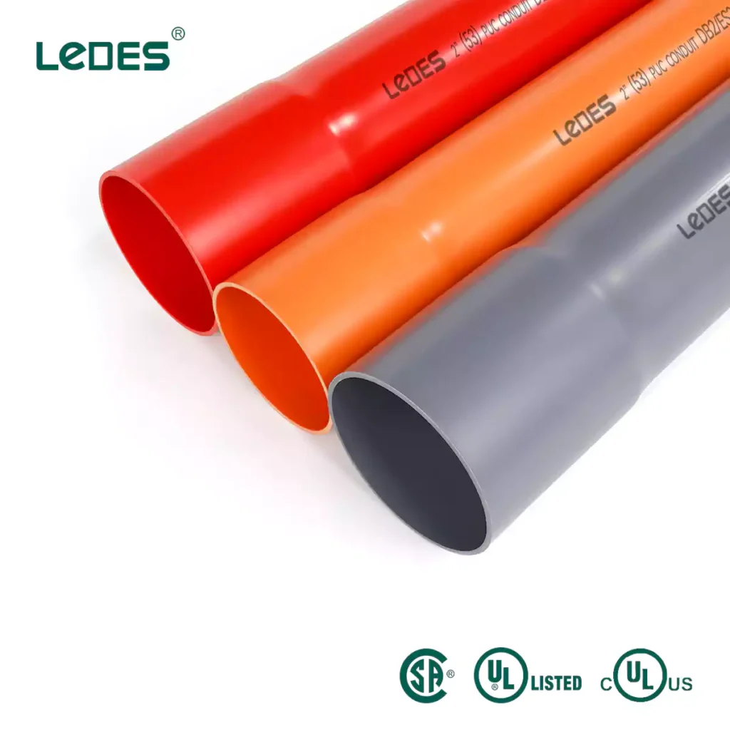 Db2 conduit csa certified electrical pvc pipe