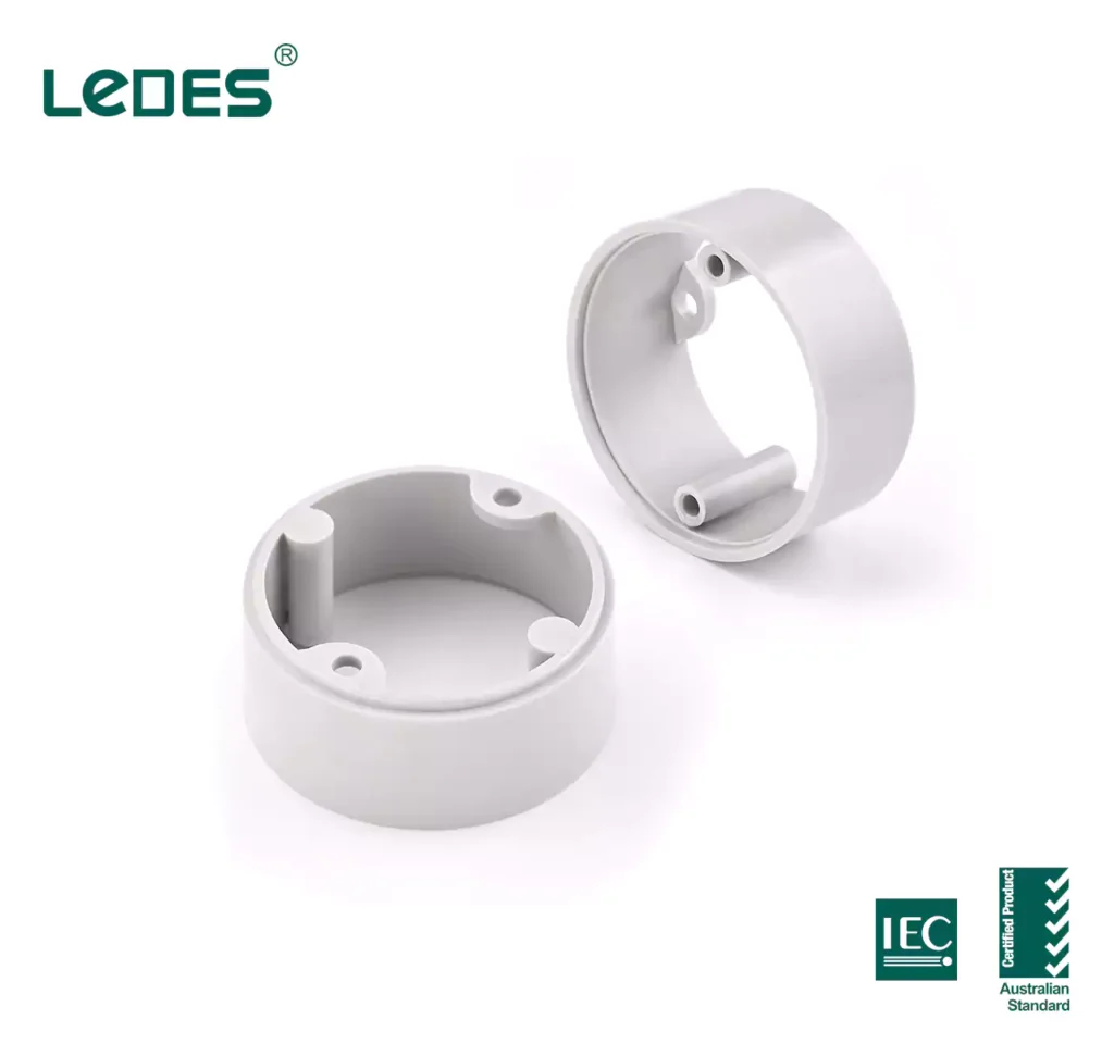 Electrical box extender iec asnzs certified conduit fittings supplier
