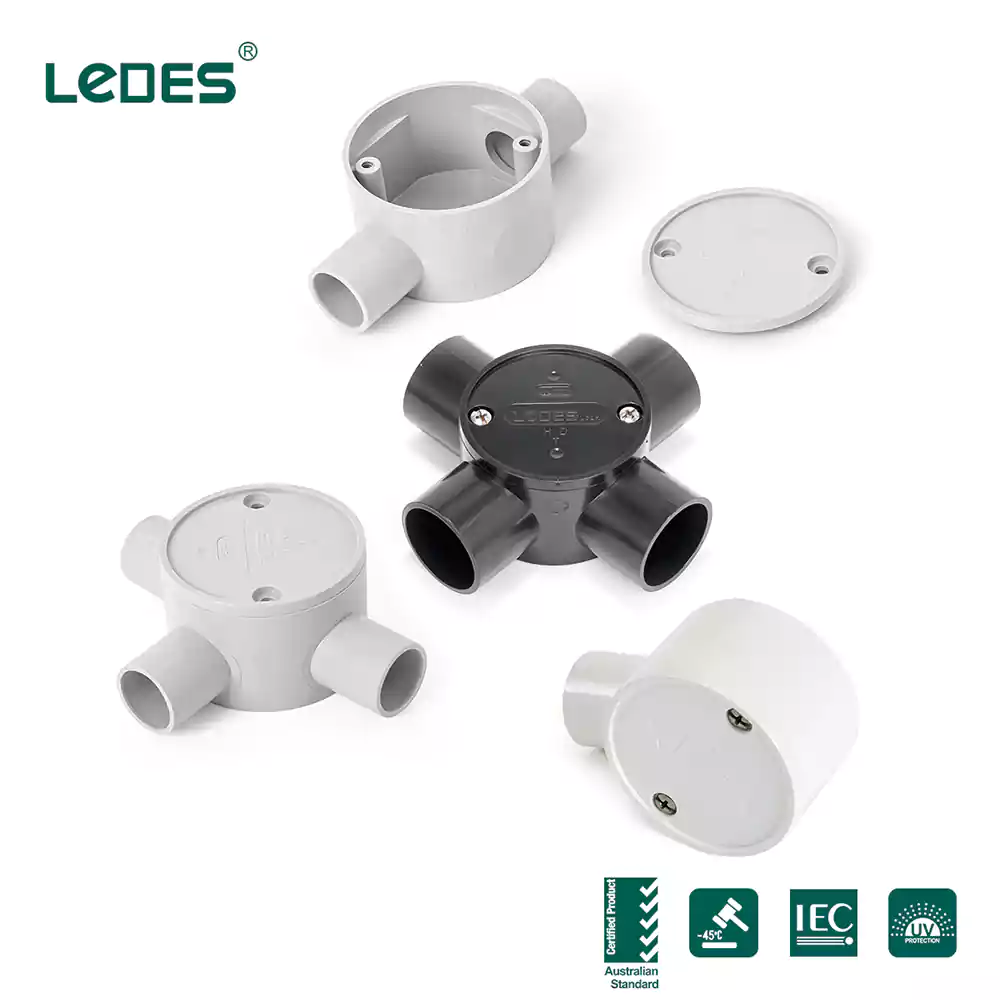 Electrical junction box iec asnzs certified conduit fittings manufacturer