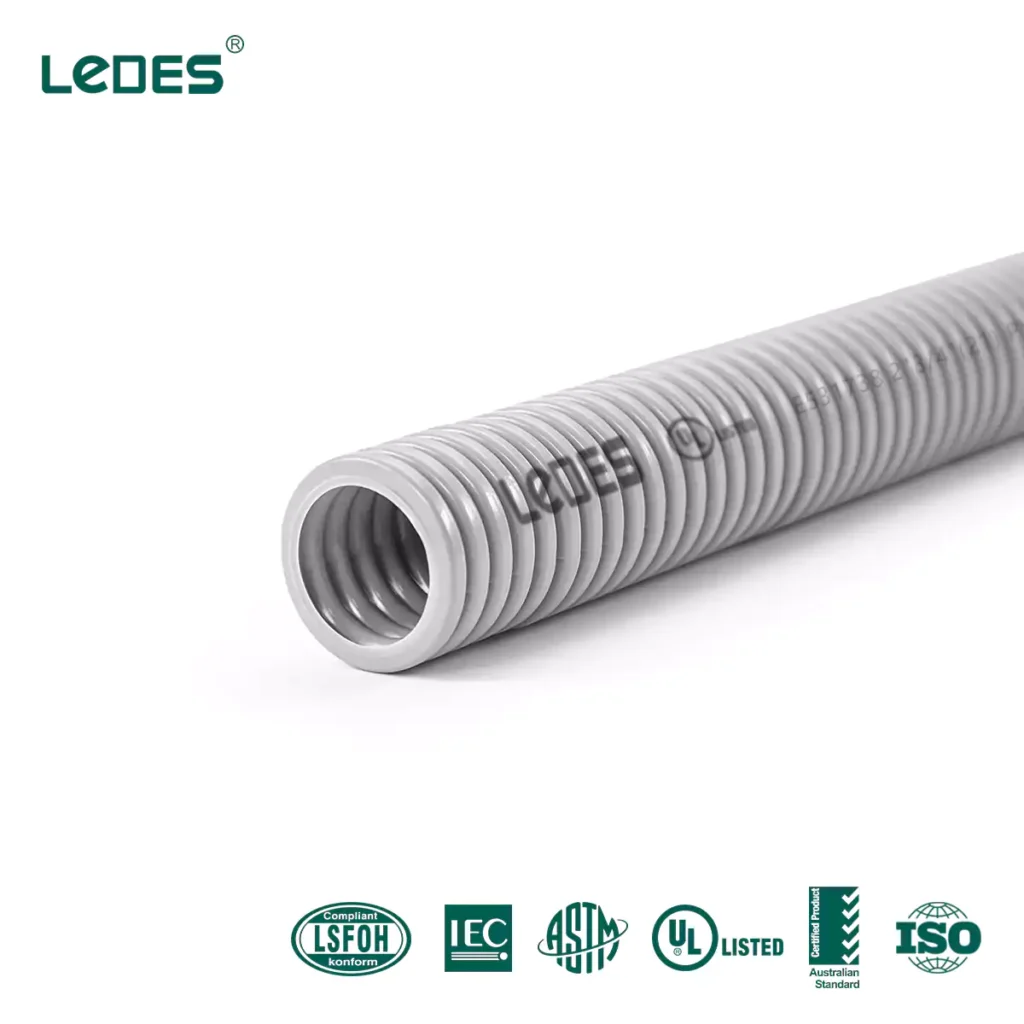 Lszh flexible conduit ul iec asnzs certified gray