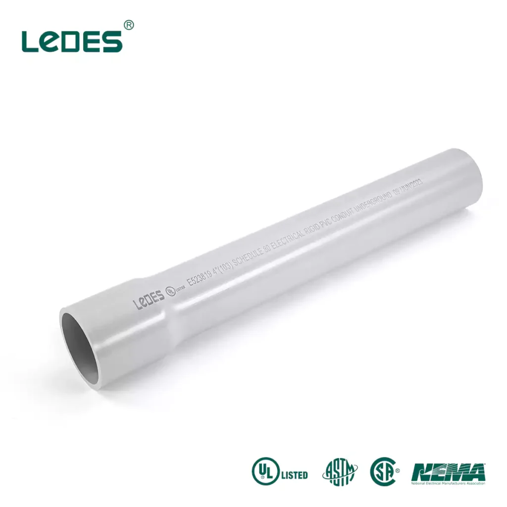 Schedule 80 electrical conduit gray ul listed