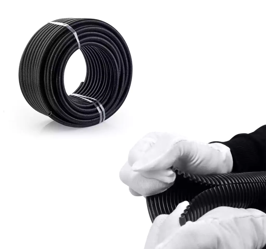 Solar corrugated conduit details black hd iec ul listed