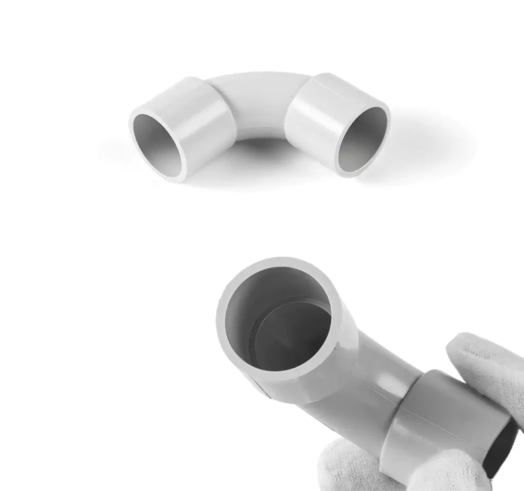 Electrical conduit elbow details gray electrical fittings supplier wholesale price