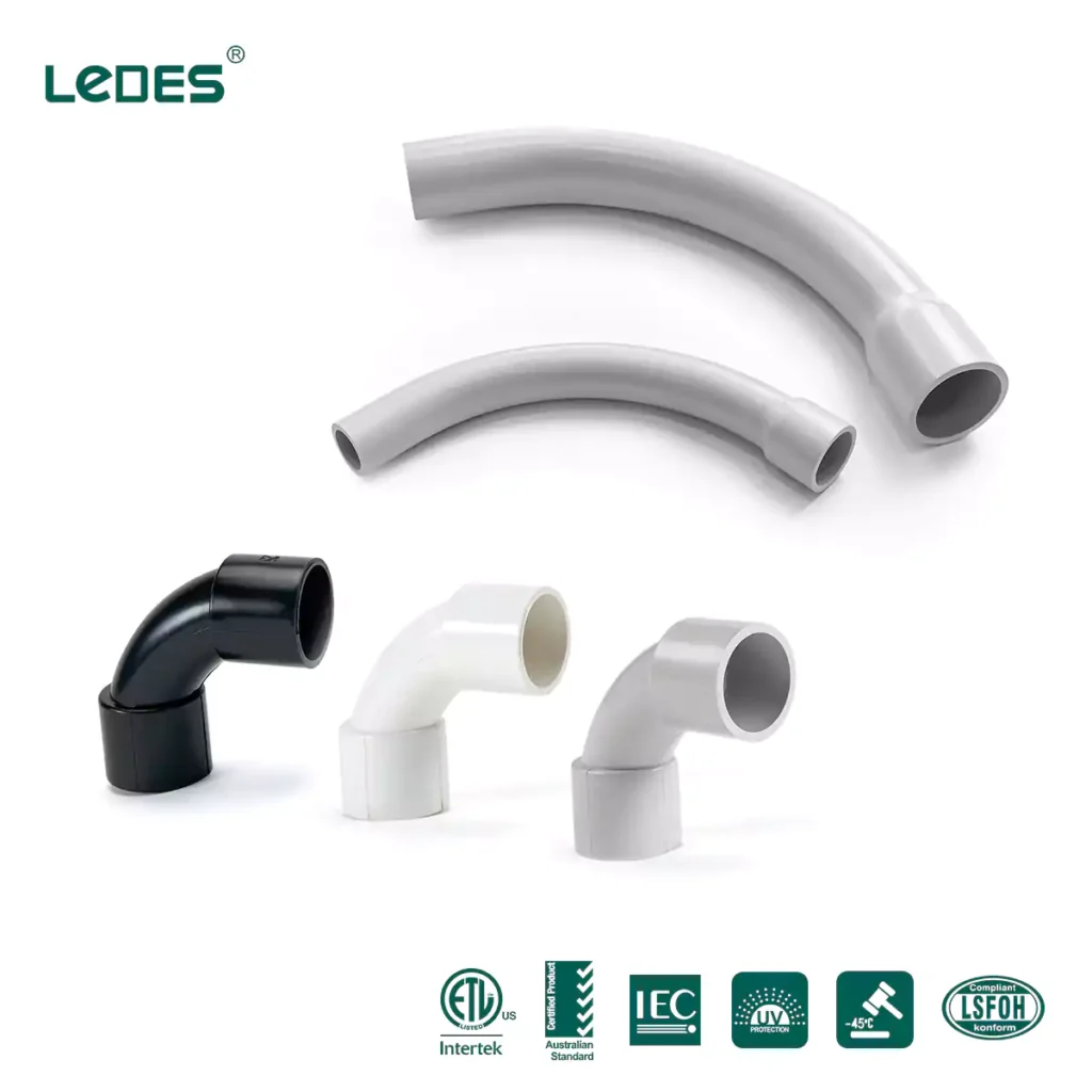 Electrical conduit elbow gray etl ul iec asnzs certified manufacturer