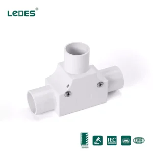 Pvc conduit t connector asnzs iec certified gray