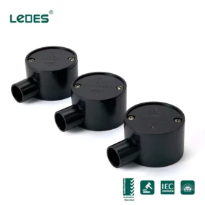 Pvc junction box ul iec certified black