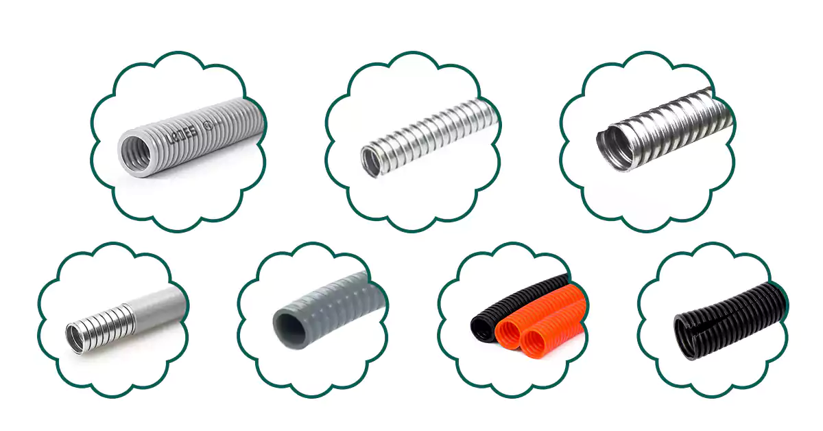 7 common types of flexible electrical conduit