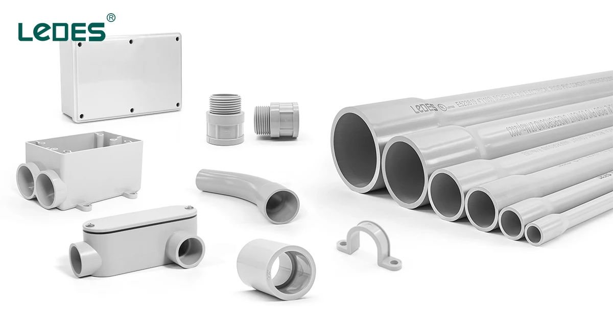 Ledes conduit and fittings